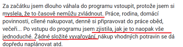 Reference klientky, jednoduchost programu